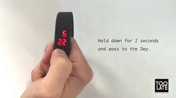 How to set your TOO LATE led watch