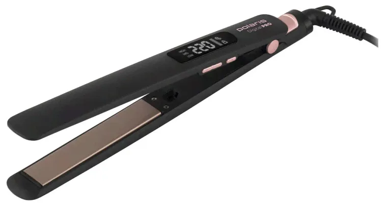 Выпрямитель для волос Polaris PHS 5012KT UltraSlim Digital PRO Черный/Розовое золото