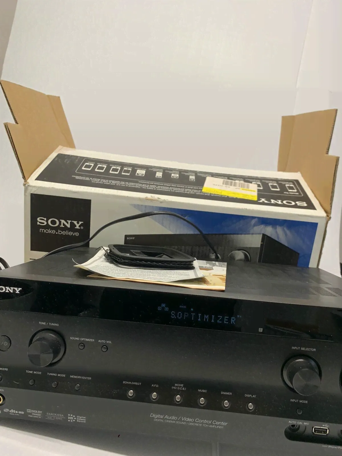 Sony Digital Audio Video Control Center Model STR-DH820 A/V Receiver + Box